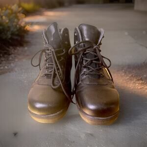 Drew Mens Rockford Comfort Boot US 10.5 Wide Black Leather Excellent Mint Cond
